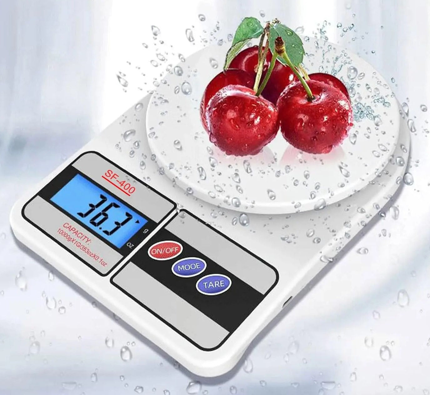 10kg Electronic Digital Kitchen Scale - Digital Weight Machine | Food Weighing Scale | Cooking & Baking Scale | Portable Digital Mini Scale | Precision Weight Machine for Kitchen | Jewelry, Vegetable, Fruit & Diet Scale | LCD Display |